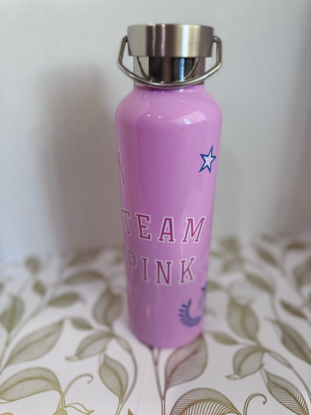 PINK Metal Water Bottle